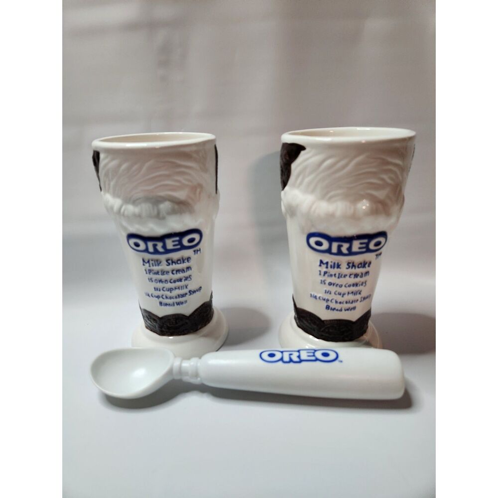 Oreo Milkshake Ceramic Cups w/ Scoop – Display Only